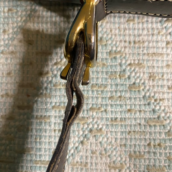 Celine Vintage  Leather and Canvas Shoulder Bag - Picture 13 of 14